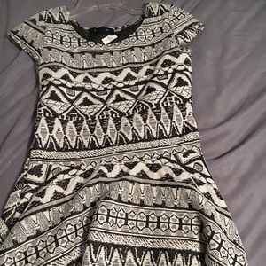 Aztec Print Mini Dress